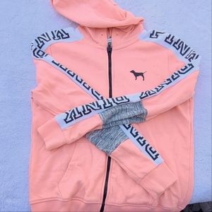 Victoria Pink zip-up sweatshirt